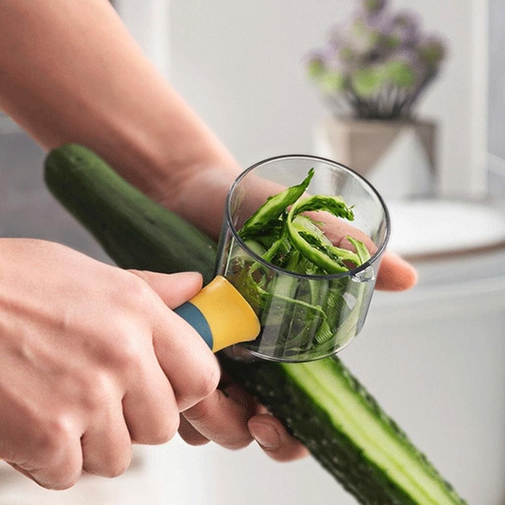 Pelador De Frutas Y Verduras Con Recolector