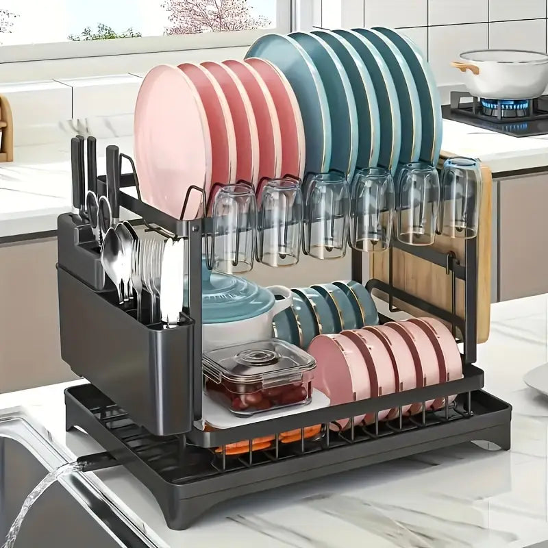 ORGANIZADOR Y ESCURRIDOR DE PLATOS + ENVÍO GRATIS
