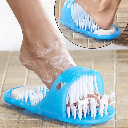 Cepillo De Limpieza De Pies Ergonómico y Exfoliante