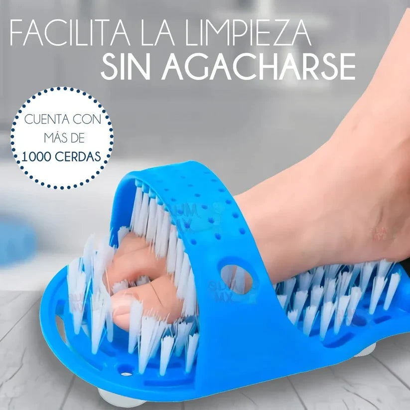 Cepillo De Limpieza De Pies Ergonómico y Exfoliante