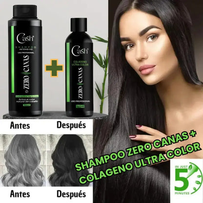 SHAMPOO ZERO CANAS + OBSEQUIO 🎁 TRATAMIENTO DE COLÁGENO