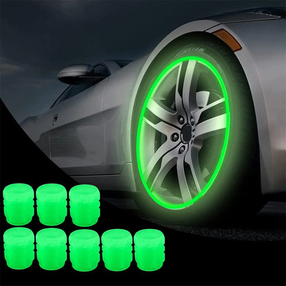 TAPONES LED VERDE NEÓN PARA VÁLVULAS – PACK X4