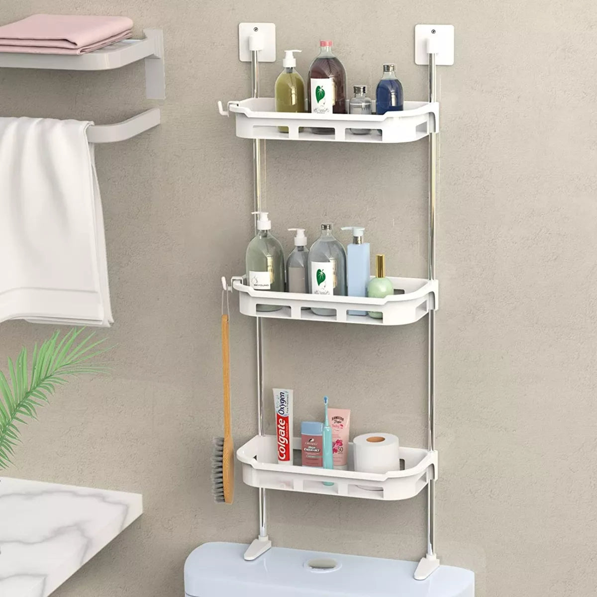 ESTANTE ORGANIZADOR DE 3 NIVELES PARA BAÑO