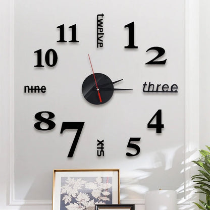 RELOJ DE PARED 3D ADHESIVO