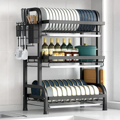 ESTANTE ESCURRIDOR DE PLATOS DE 3 NIVELES