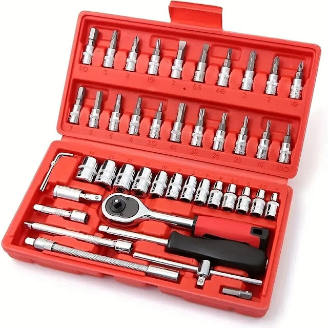 KIT DE HERRAMIENTAS DE 46 PIEZAS