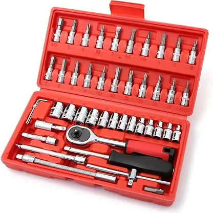 KIT DE HERRAMIENTAS DE 46 PIEZAS